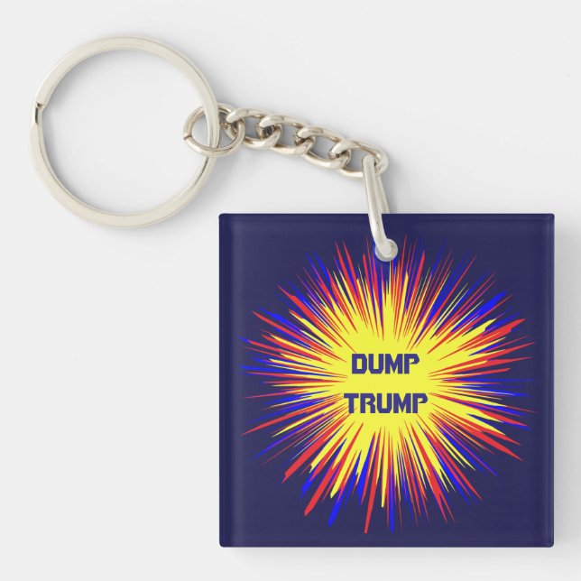 Dumpa trumfakrylen Keychain (Framsidan)