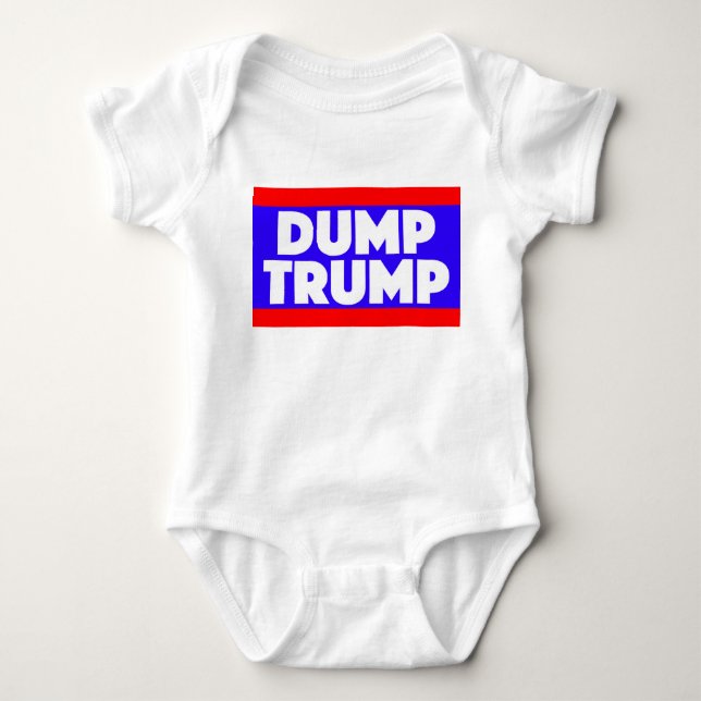 Dumpa trumfbabydräkten t-shirt (Framsida)