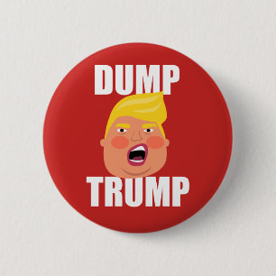 Dumpa trumfemblem knäppas klämmer fast knapp