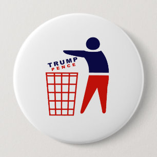 Dumpa trumfencentmynt - Anti-Trumf - Knapp