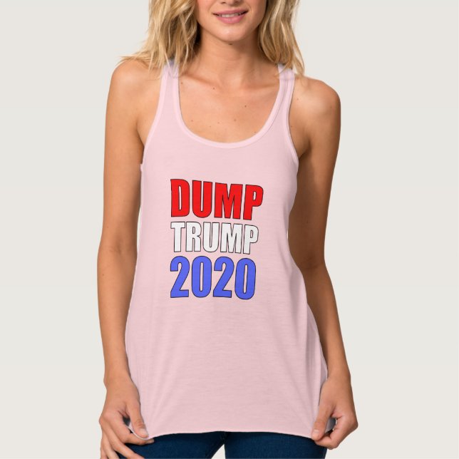 Dumpa trump 2020 Anti-Trump Linne Med Racerback (Framsida)