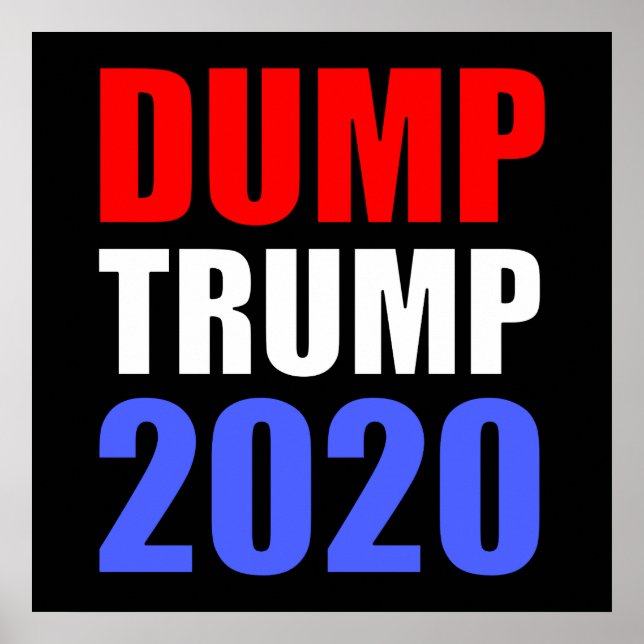 Dumpa trump 2020 Anti-Trump Poster (Framsidan)