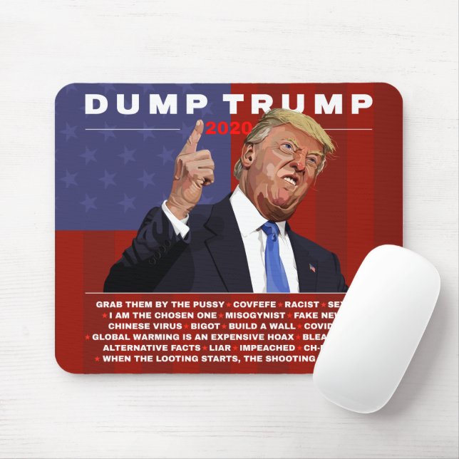 Dumpa Trump 2020-illustration Musmatta (Med mus)