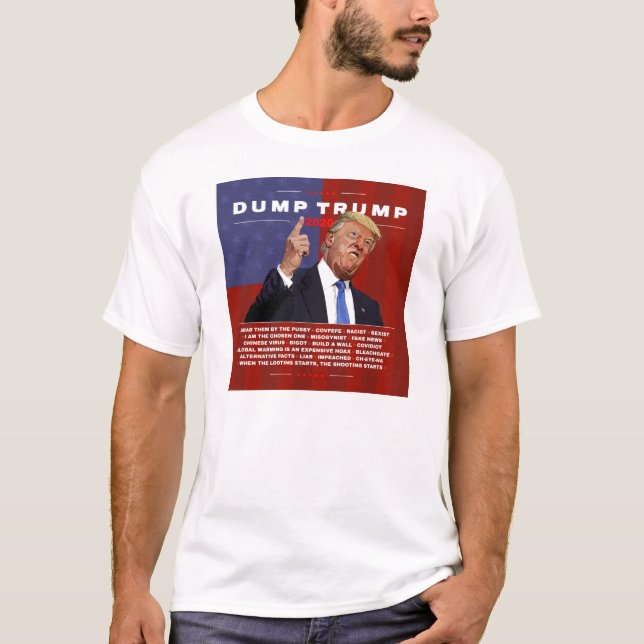Dumpa Trump 2020-illustration T Shirt (Framsida)