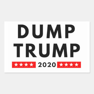 Dumpa Trump 2020-rektangulära klistermärken