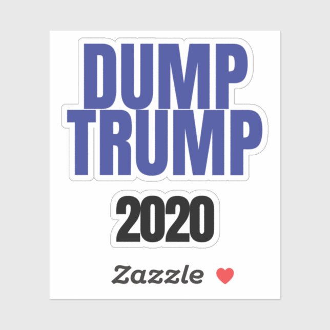 Dumpa trump 2020-streck 7 klistermärken (Ark)