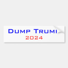 Dumpa trump 2024 Bumper-etikett Bildekal