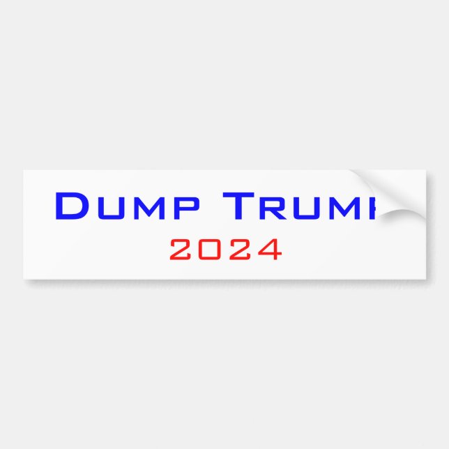 Dumpa trump 2024 Bumper-etikett Bildekal (Framsidan)