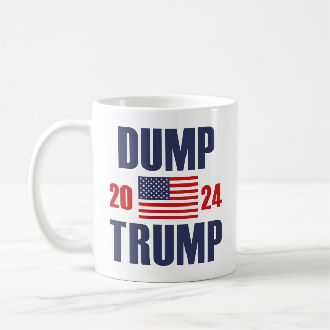 Dumpa trump 2024 kaffemugg (Vänster)