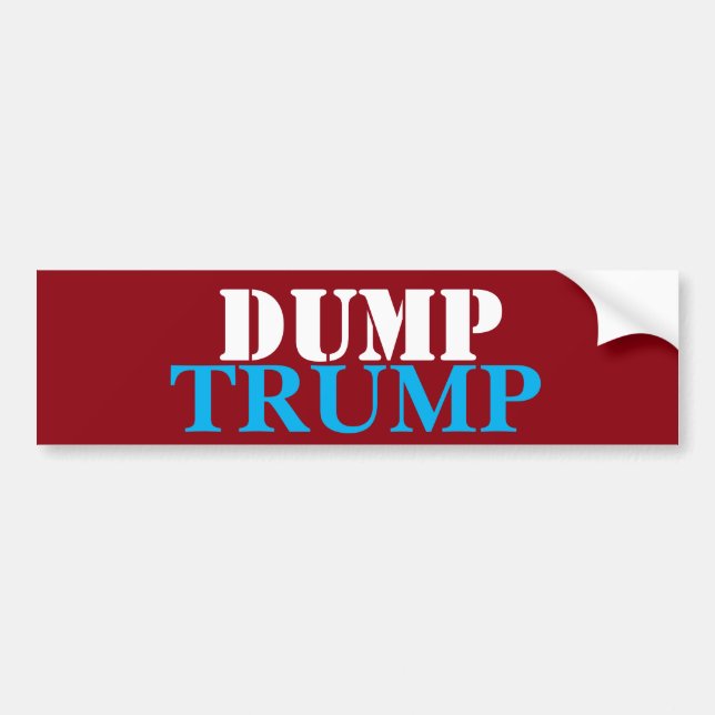 Dumpa Trump Bildekal (Framsidan)
