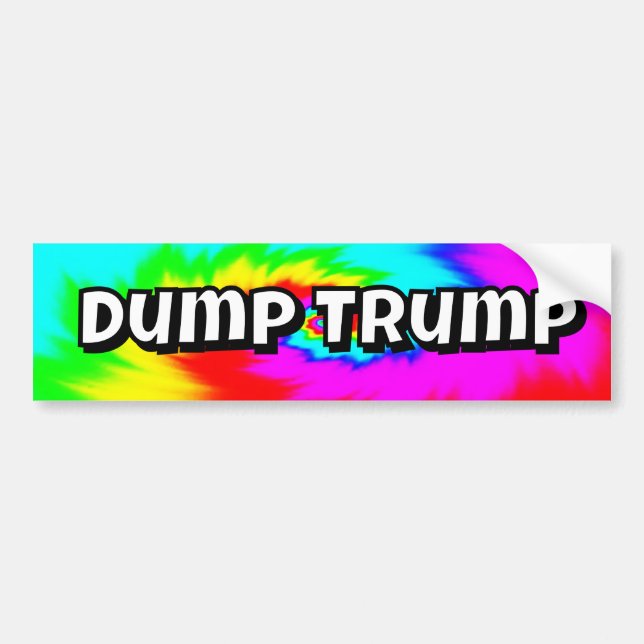 Dumpa Trump (du kan byta orden) Bildekal (Framsidan)