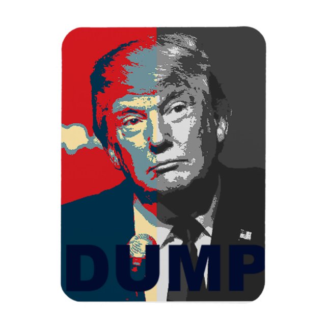 Dumpa Trump Kampanj | AntiDonald Trump Magnet (Vertikal)