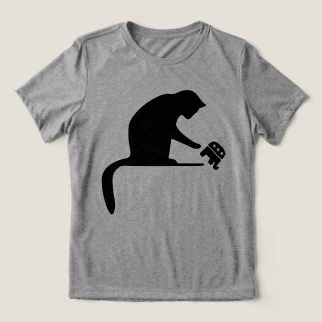 Dumpa Trump katt  T Shirt (Design Framsida)