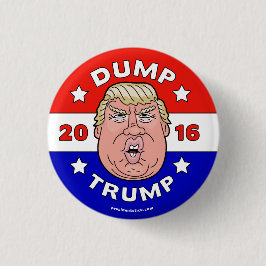 Dumpa trump, knapp/stift för antiDonald Trump 2016 Knapp
