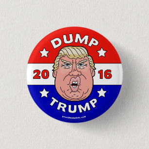 Dumpa trump, knapp/stift för antiDonald Trump 201 Knapp