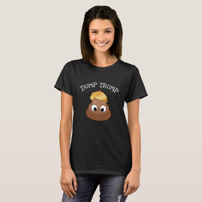 Dumpa Trump Politiskt humor Shirt T (Hel framsida)