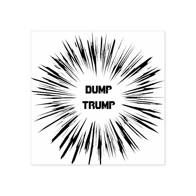 Dumpa Trump Politiskt trä Frimärke Stämpel (Tryck)