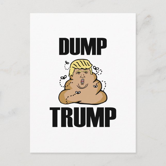 Dumpa Trump roligt Vykort (Framsida)