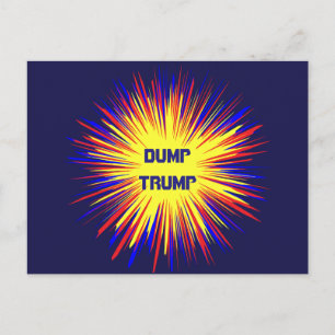 Dumpa Trump-vykort Vykort