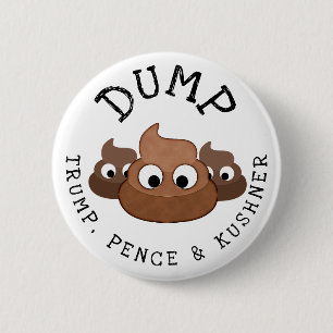 Dumpa trumpenna * Knappen Kushner Poop Humous Knapp