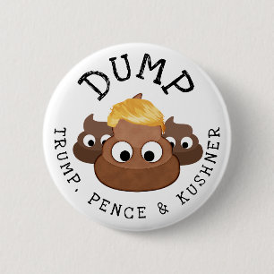 Dumpa trumpenna * Knappen Kushner Poop Humous Knapp