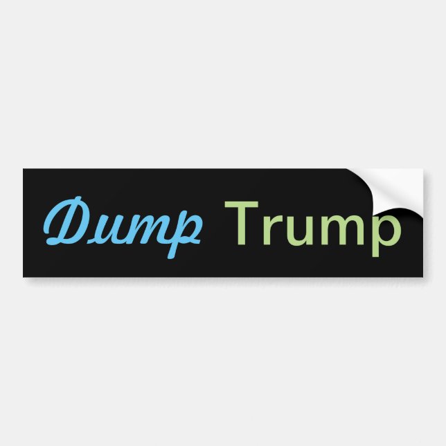 Dumpa trumpstegstreck bildekal (Framsidan)