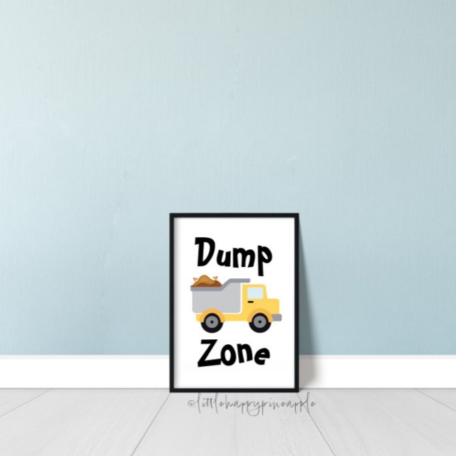 Dumpa Zona Lastbil Kids-rumsdekor Poster (Skapare uppladdad)