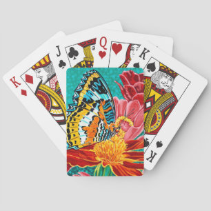 Dumpad fjäril I Casinokort
