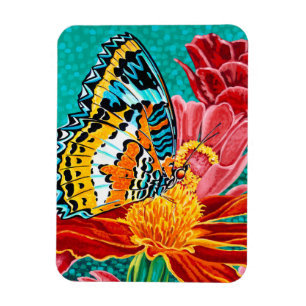 Dumpad fjäril I Magnet