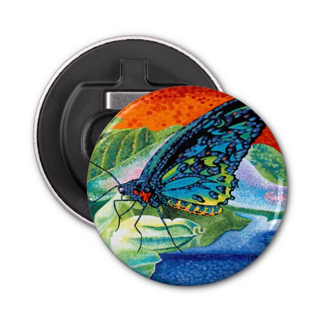 Dumpad fjäril II Flasköppnare (Framsidan)