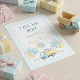 Dumper Last Birthday Pojke Tack Kort