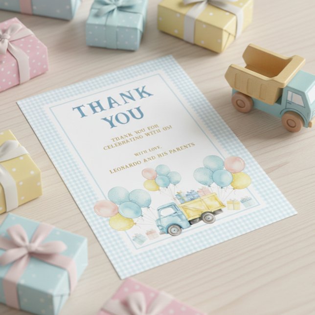 Dumper Last Birthday Pojke Tack Kort (Skapare uppladdad)