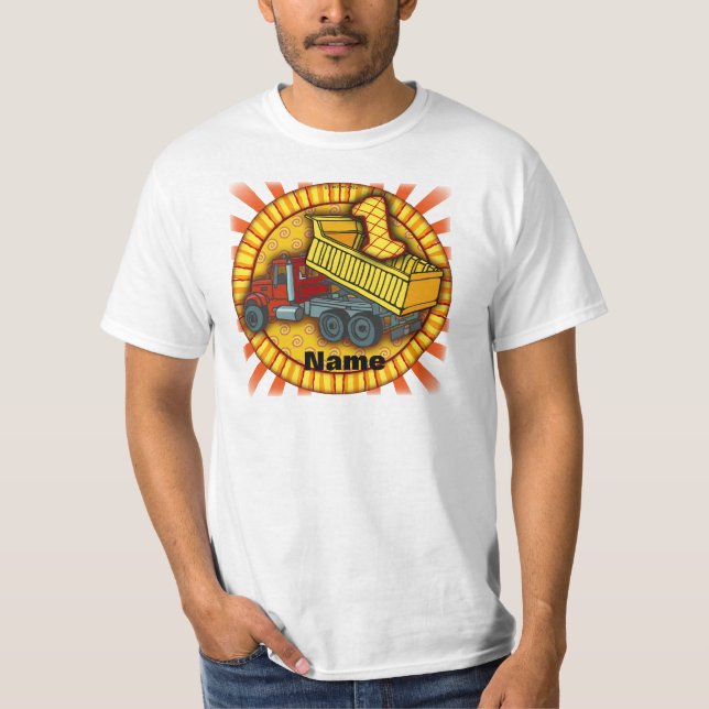 Dumper last på 1-årsdag tee shirt (Framsida)