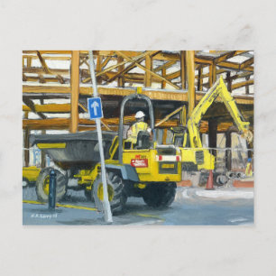 Dumper Lastbil, Cardiff, Wales, Förenade kungarike Vykort