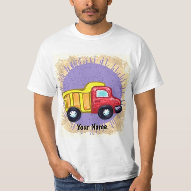 Dumper lastbil  t shirt (Framsida)