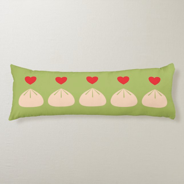 Dumpling Kärlek Matcha Body Pillow Kroppskudde (Framsidan)