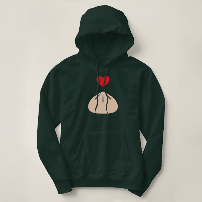 Dumpling Kärlek Pullover Hoodie T Shirt (Design framsida)