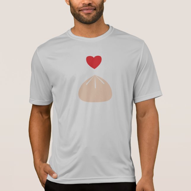 Dumpling Kärlek Sport-Tek Shirt T (Framsida)