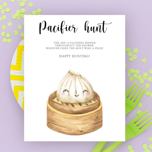 Dumpling - lugnande jakt baby shower spel poster (Skapare uppladdad)