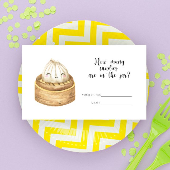 Dumplingen baby shower - gissa hur många godisar tilläggskort (Skapare uppladdad)