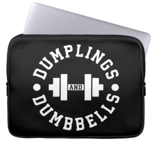 Dumplings and Dumbbells - Bulking - Lustig Novelty Laptop Sleeve