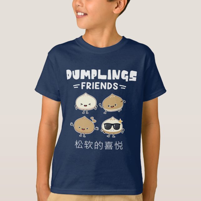 Dumplings Friends Doughy Delight T Shirt (Framsida)
