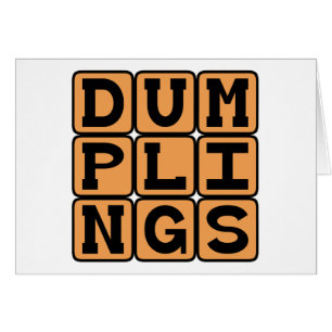 Dumplings, Kokade Degkulor Hälsningskort