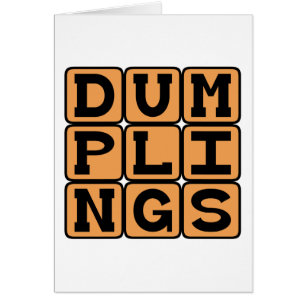 Dumplings, Kokta Degbollar Hälsningskort