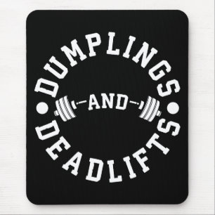 Dumplings- och deadliftar - Funny Workout Musmatta