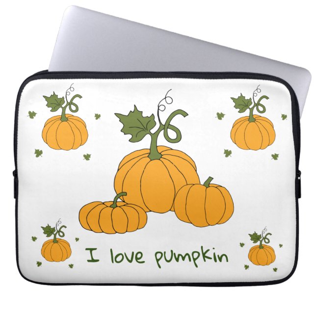 Dumpning av Romantisk kute orange Laptop Fodral (Framsidan)