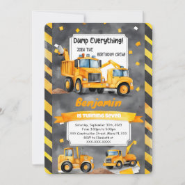 Dumpning Varje Sak är det byggfödelsedag Inbjudningar