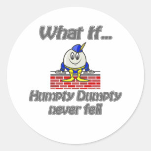 Dumpningsdumpen föll aldrig runt klistermärke