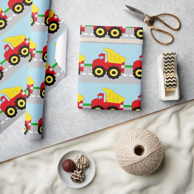 Dumpningslastbil för tillverkning av Kids Boys Presentpapper (Hantverk)