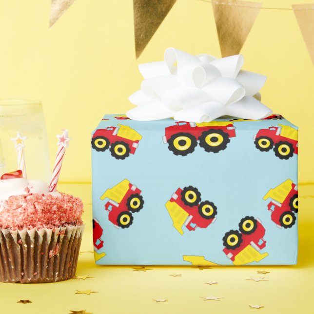 Dumpningslastbil för tillverkning av Kids Boys Presentpapper (Födelsedagsfest)